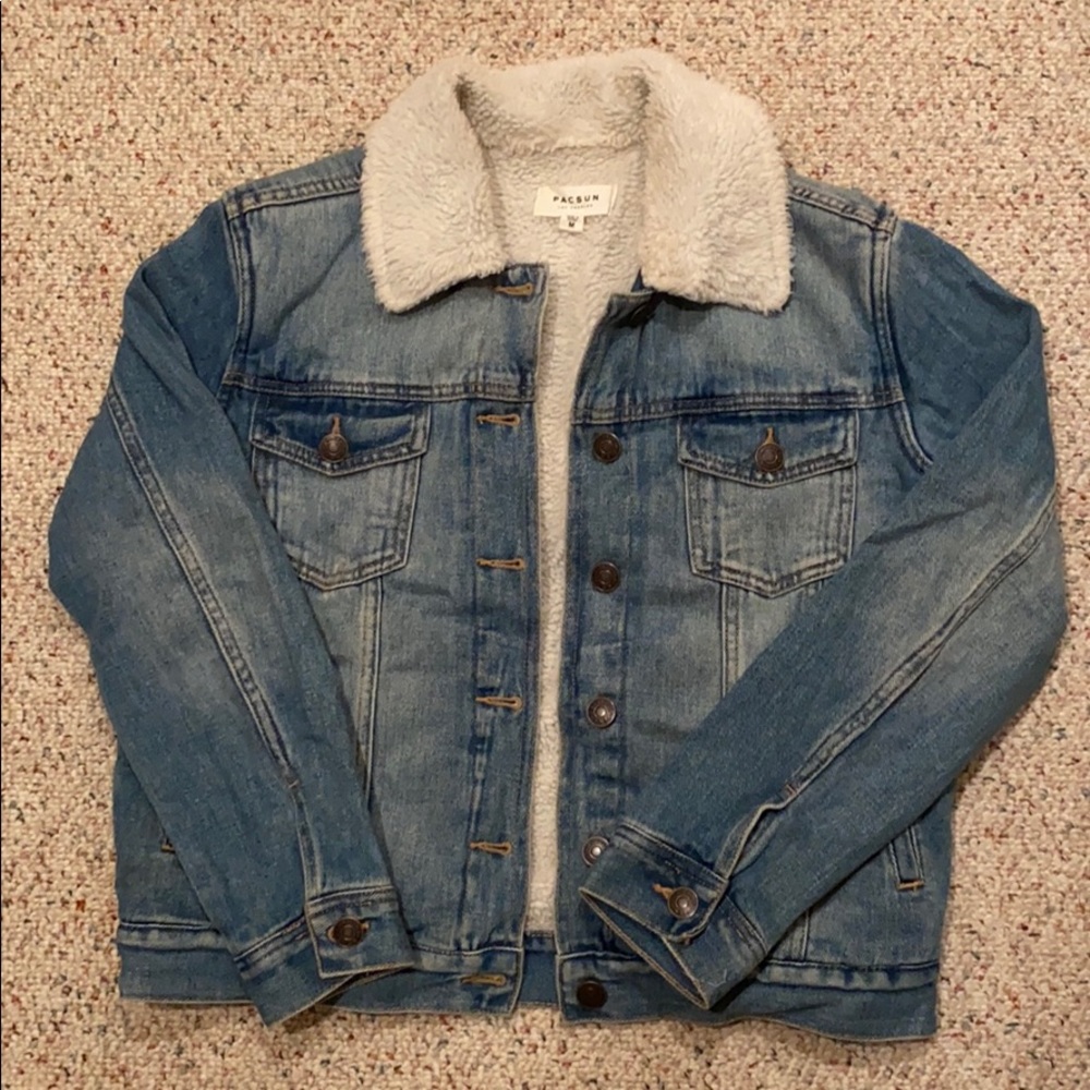 Faux fur lined Jean jacket